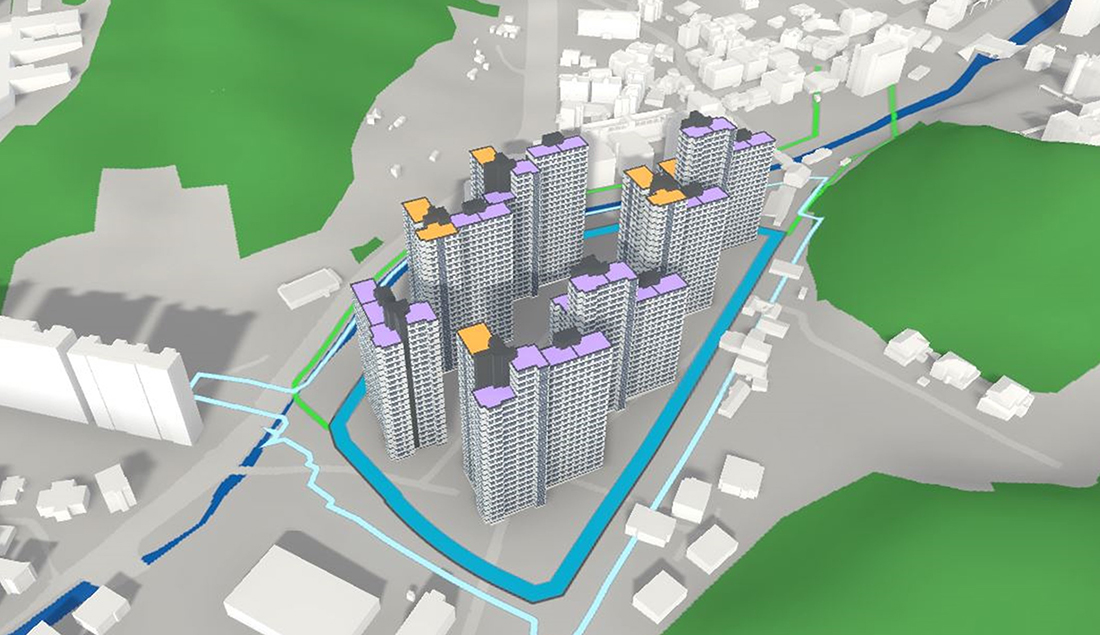 『AI기반 공동주택 3D 자동설계 시스템』을 통한 설계 예시